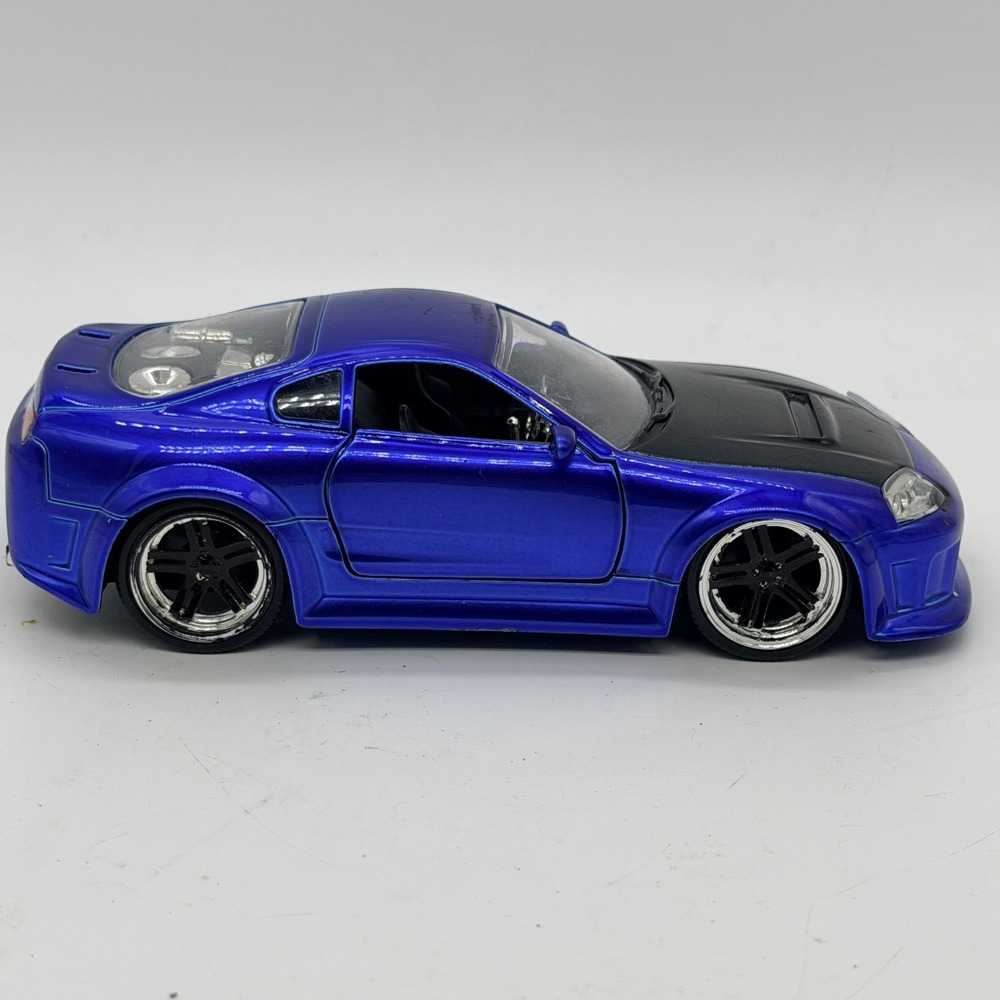 Jada Toys 90715 Toyota Supra Blue Black 1:32 Scale DieCast Car Collectible Model
